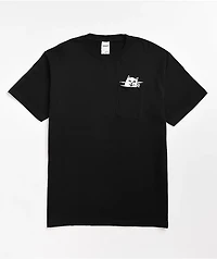 RIPNDIP Lord Nermal Smokey Black Pocket T-Shirt
