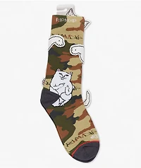 RIPNDIP Lord Nermal Street Camo Crew Socks