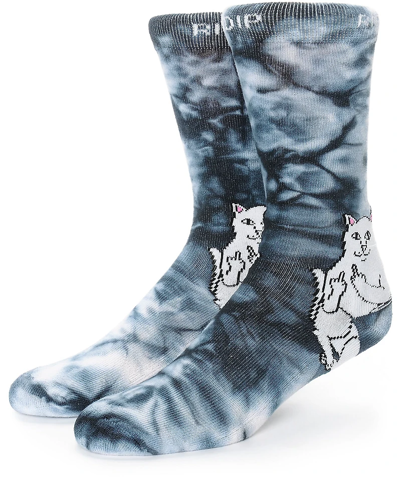 RIPNDIP Lord Nermal Tie Dye Crew Socks