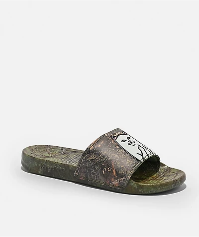 RIPNDIP Lord Nermal Tree Camo Slide Sandals