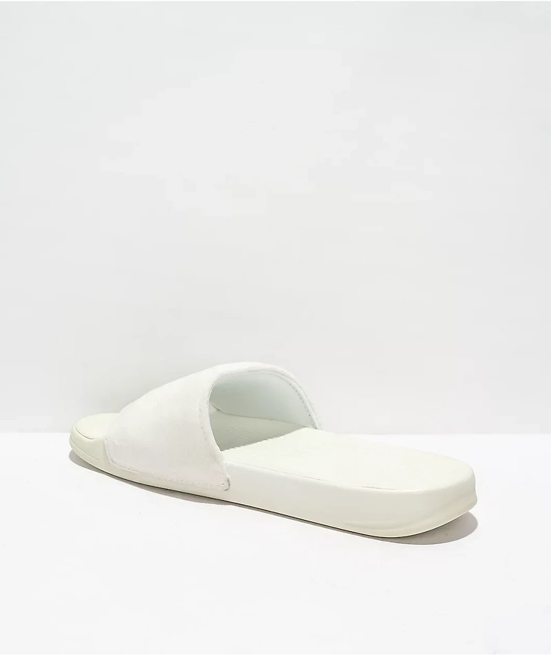 RIPNDIP Lord Nermal UV Glow Blue White Slide Sandals