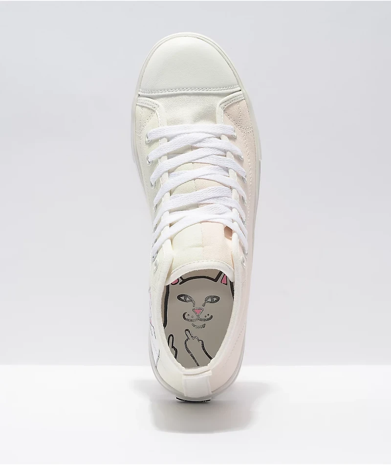 RIPNDIP Lord Nermal UV Reactive White High Top Shoes