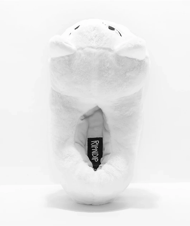 RIPNDIP Lord Nermal White Slippers