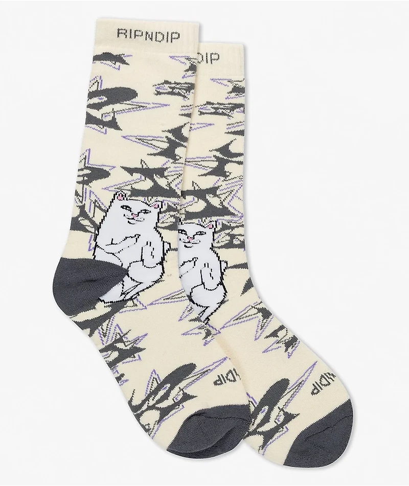 RIPNDIP Lord Nermal Wire Bone Crew Socks