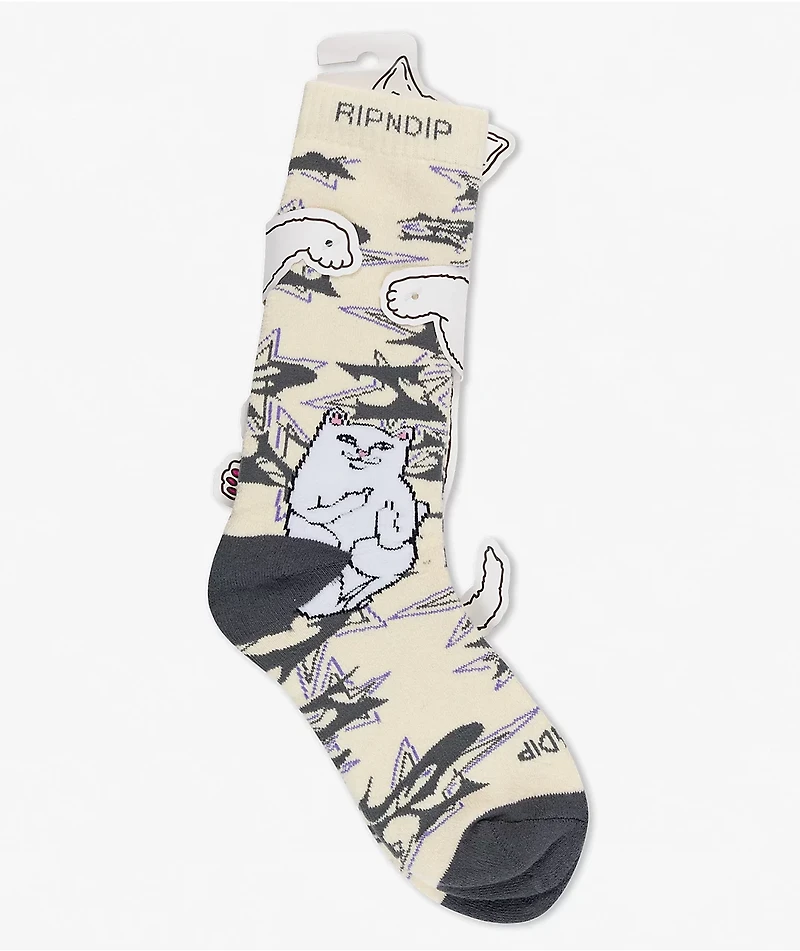 RIPNDIP Lord Nermal Wire Bone Crew Socks