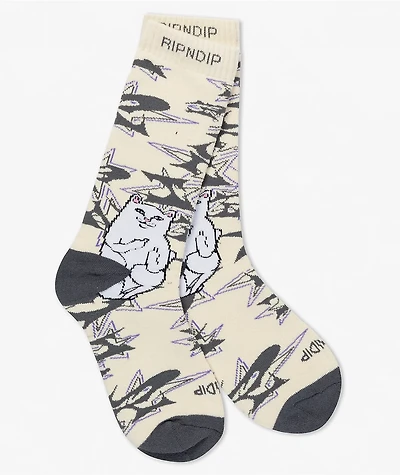 RIPNDIP Lord Nermal Wire Bone Crew Socks