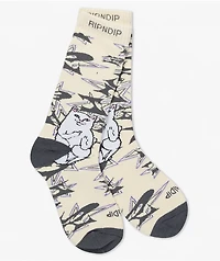 RIPNDIP Lord Nermal Wire Bone Crew Socks