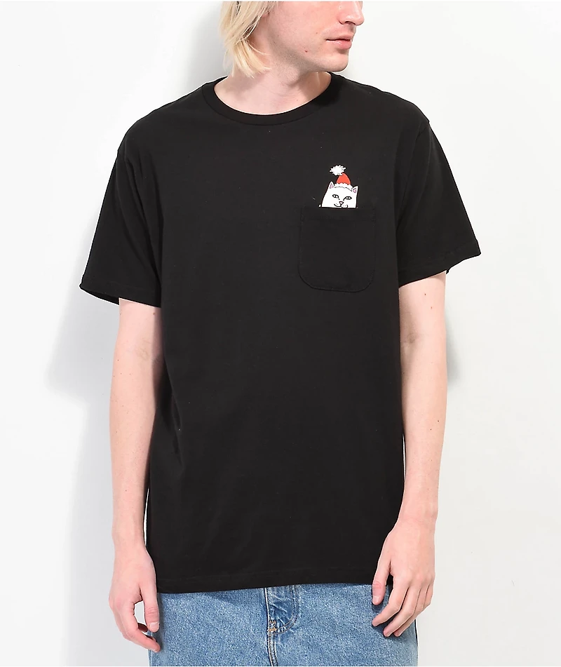 RIPNDIP Lord Santa Black Pocket T-Shirt