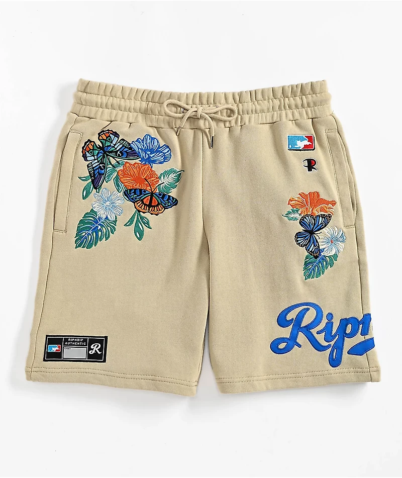 RIPNDIP Los Off White Sweat Shorts