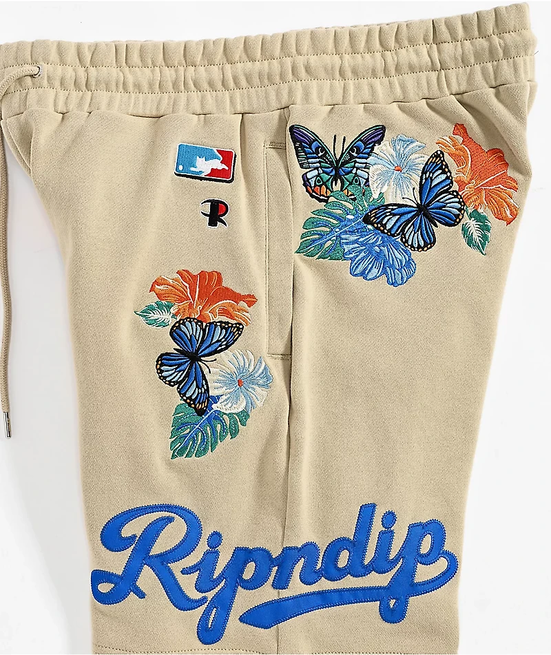 RIPNDIP Los Off White Sweat Shorts