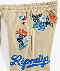 RIPNDIP Los Off White Sweat Shorts