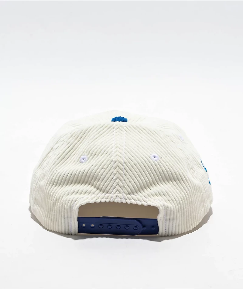 RIPNDIP Los RIPNDIP White Corduroy Snapback Hat