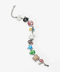 RIPNDIP Lucky Charms Silver Charm Bracelet