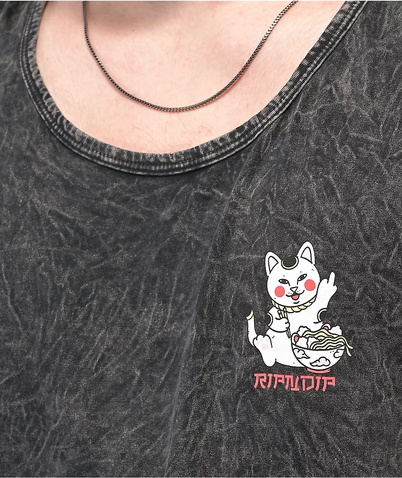 RIPNDIP Lucky Nerm Black Wash Tank Top