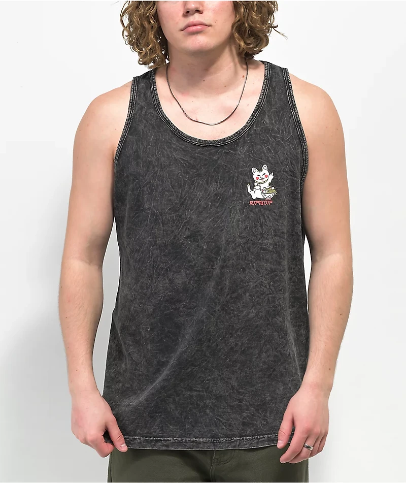 RIPNDIP Lucky Nerm Black Wash Tank Top