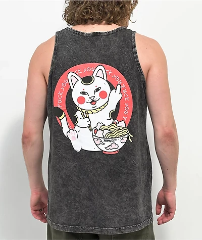 RIPNDIP Lucky Nerm Black Wash Tank Top