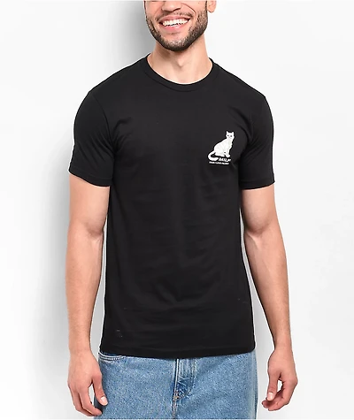 RIPNDIP Man I Love Felines Black T-Shirt