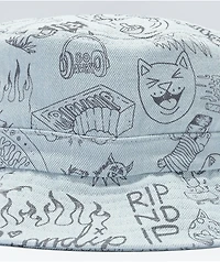 RIPNDIP Marker Grey Light Wash Denim Bucket