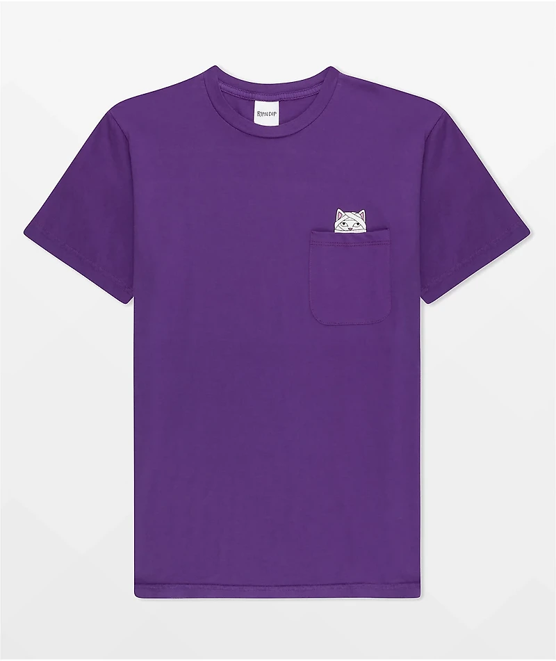 RIPNDIP Mummy Nerm Purple Pocket T-Shirt
