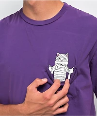 RIPNDIP Mummy Nerm Purple Pocket T-Shirt