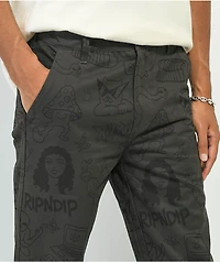RIPNDIP Nerm Doodle Brown Chino Pants