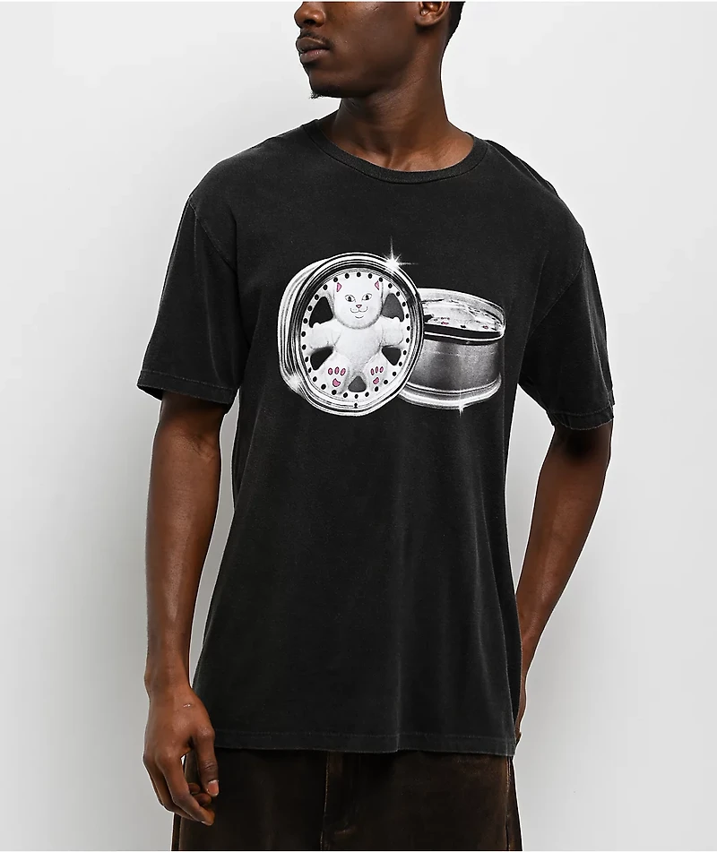 RIPNDIP Nerm Wheels Black Wash T-Shirt
