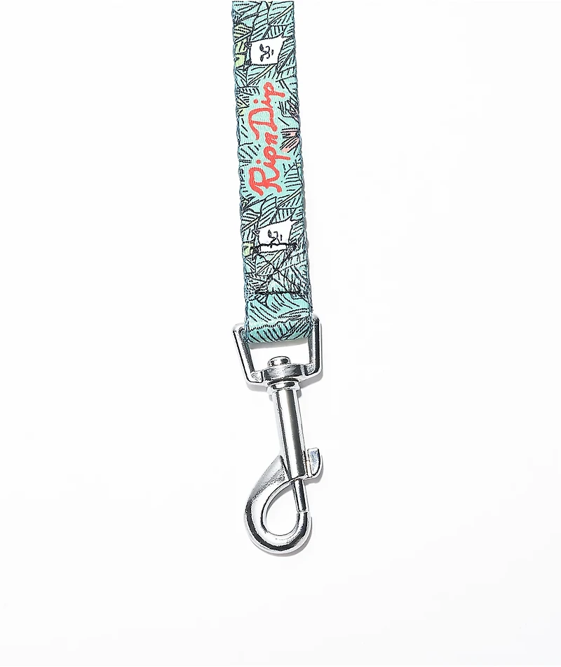 RIPNDIP Nermal Leaf Blue Leash