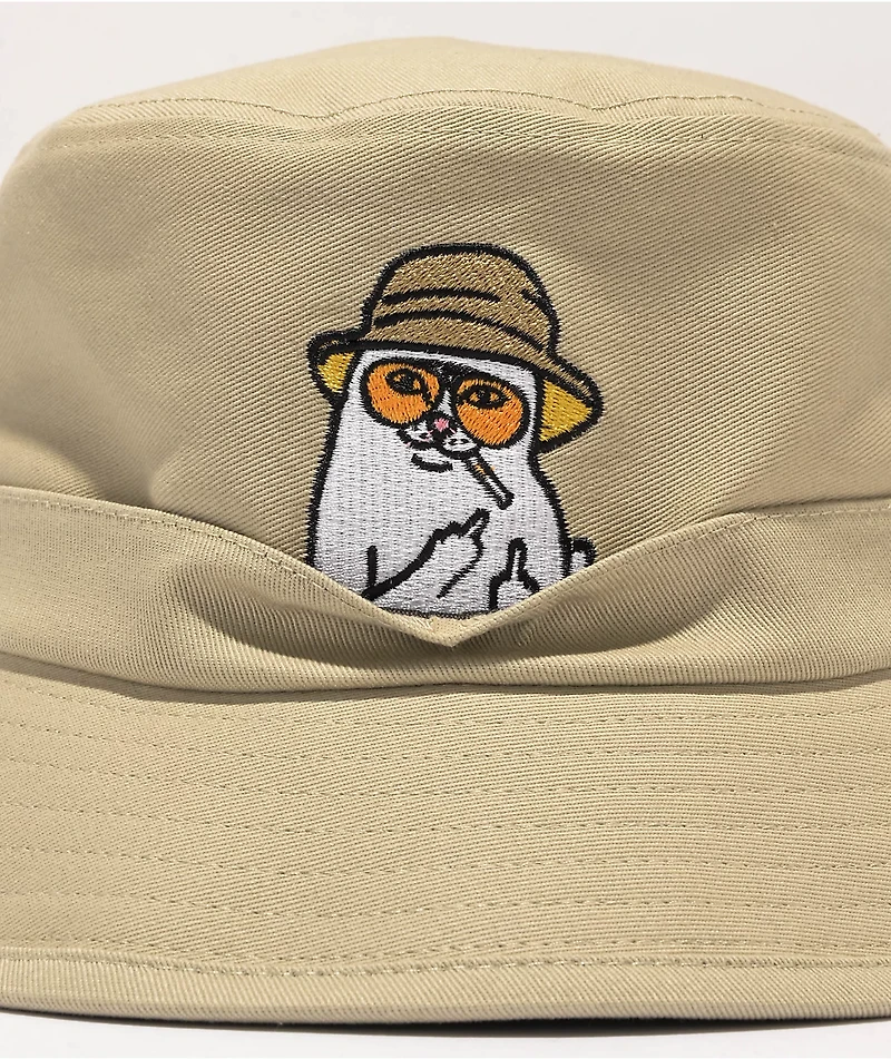 RIPNDIP Nermal S Thompson Natural Bucket Hat