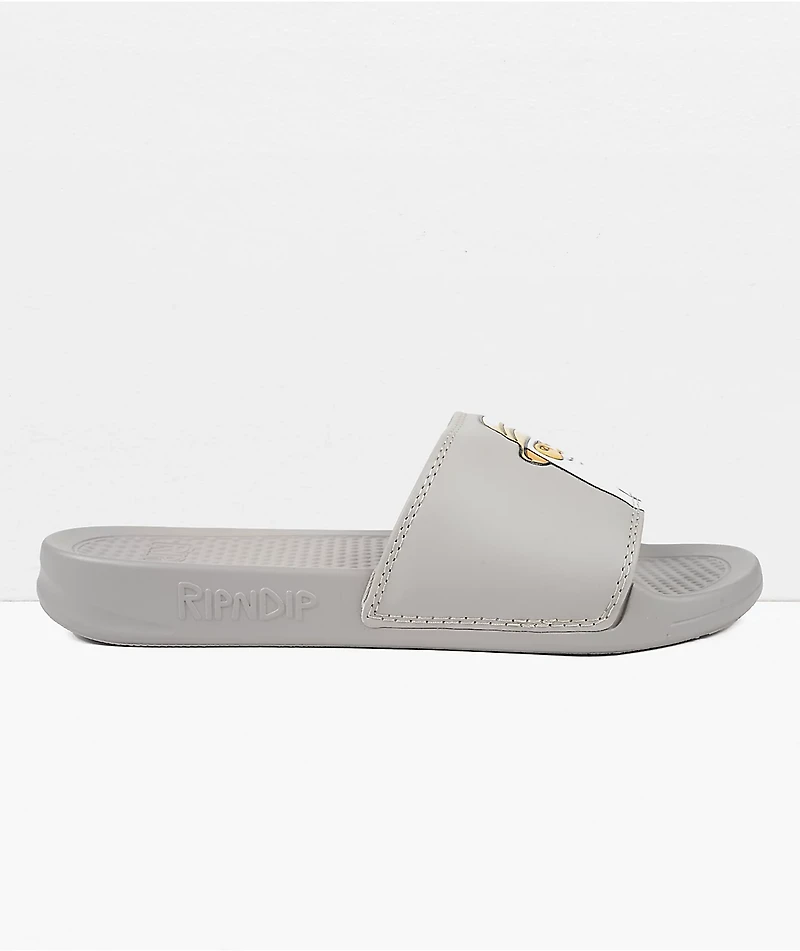 RIPNDIP Nermal S. Thompson Grey Slide Sandals
