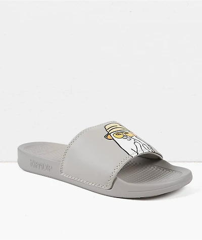 RIPNDIP Nermal S. Thompson Grey Slide Sandals