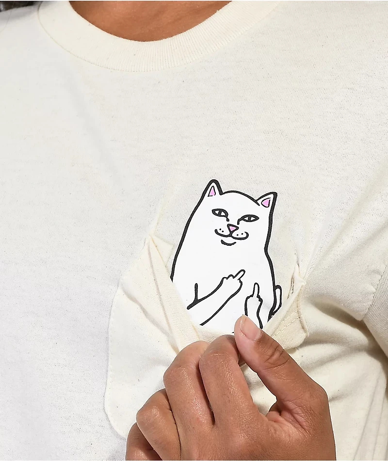RIPNDIP Nermal Tan Crop Pocket T-Shirt