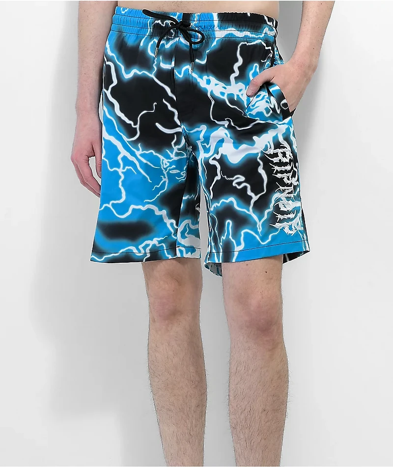 RIPNDIP Nikola Black & Blue Board Shorts