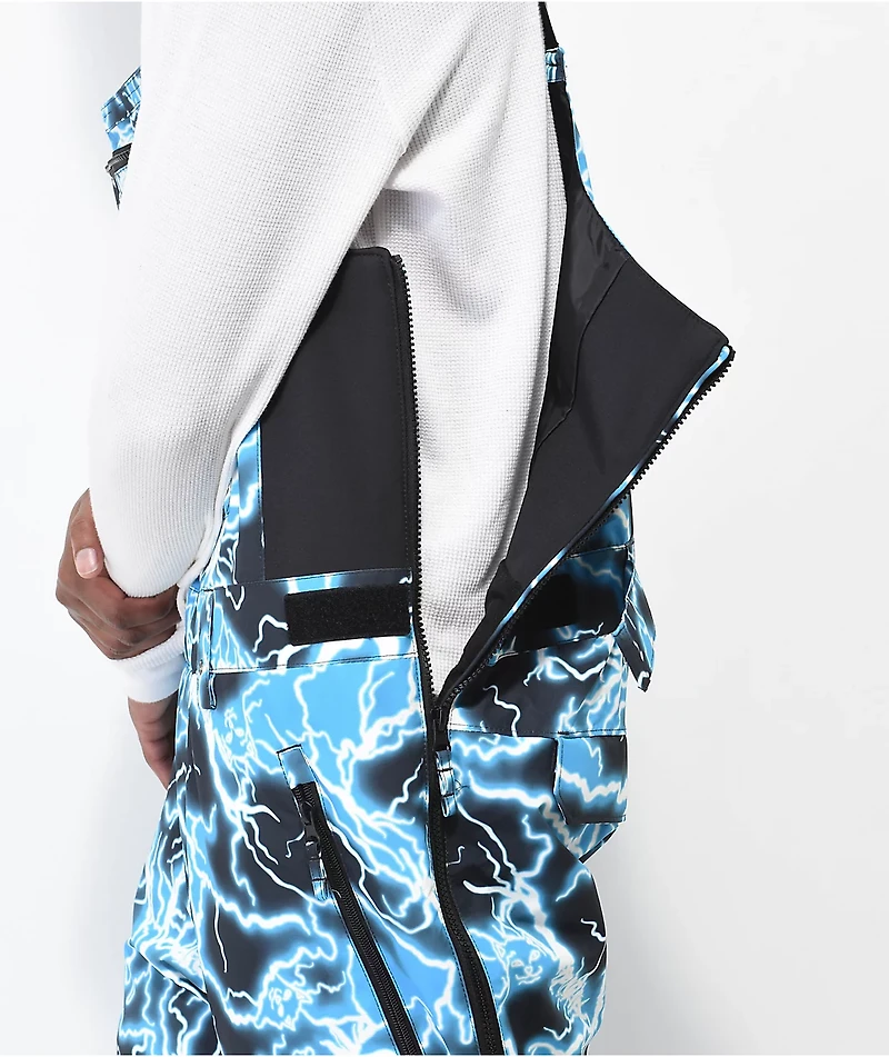 RIPNDIP Nikola Black & Blue Snowboard Bib Pants