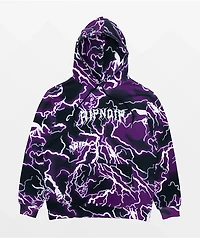RIPNDIP Nikola Black & Purple Lightning Hoodie