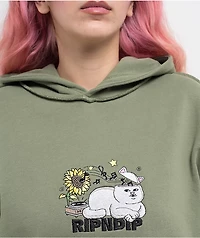 RIPNDIP No Music Life Dusty Olive Hoodie