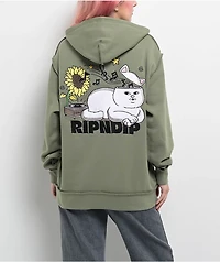 RIPNDIP No Music Life Dusty Olive Hoodie
