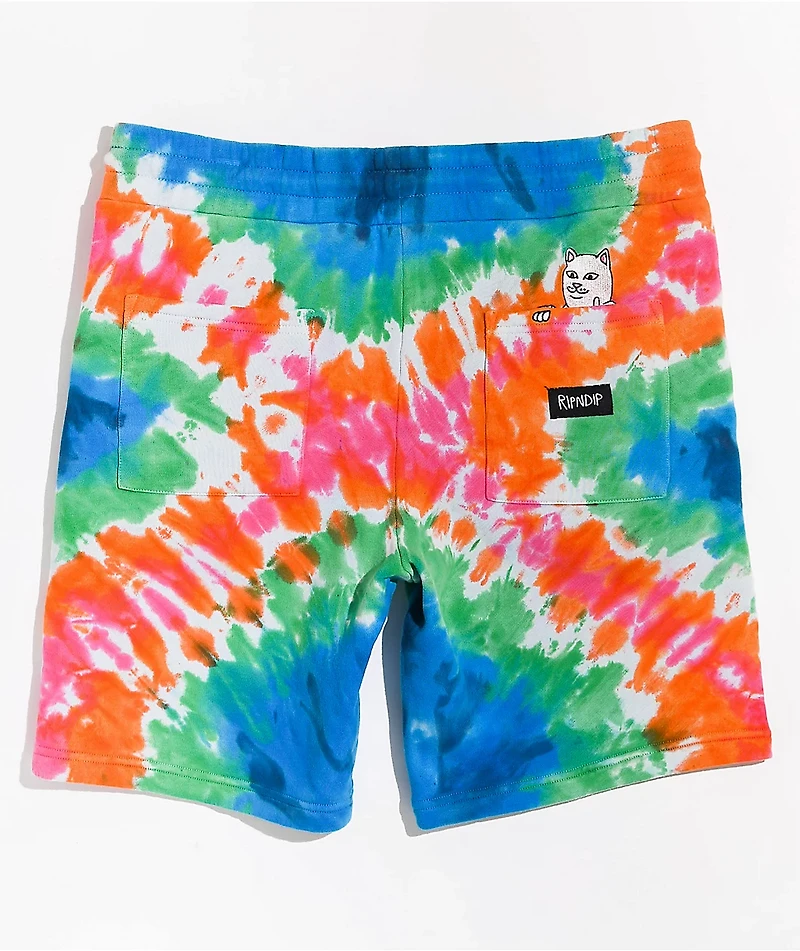 RIPNDIP OG Prisma Tie Dye Sweat Shorts