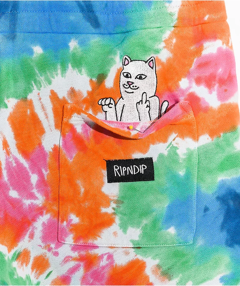 RIPNDIP OG Prisma Tie Dye Sweat Shorts