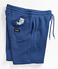 RIPNDIP Peek-A-Nerm Blue Sweat Shorts