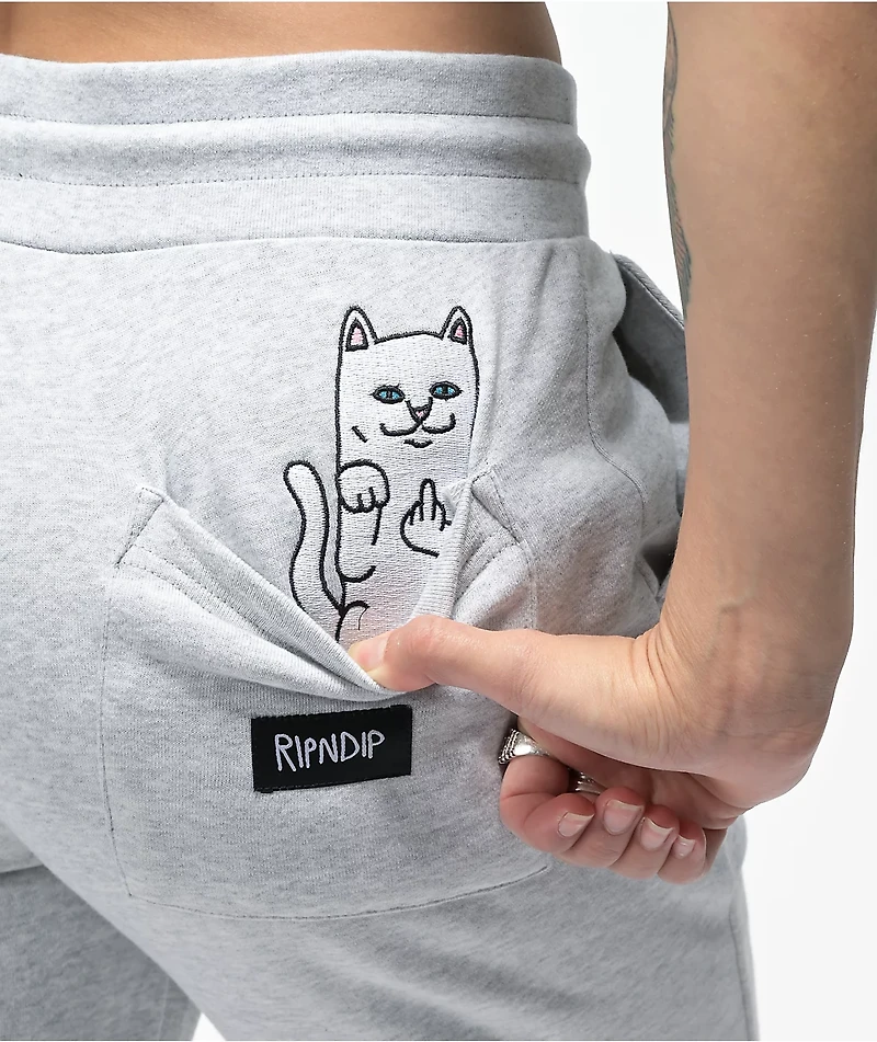 RIPNDIP Peeking Nerm Light Grey Jogger Sweatpants