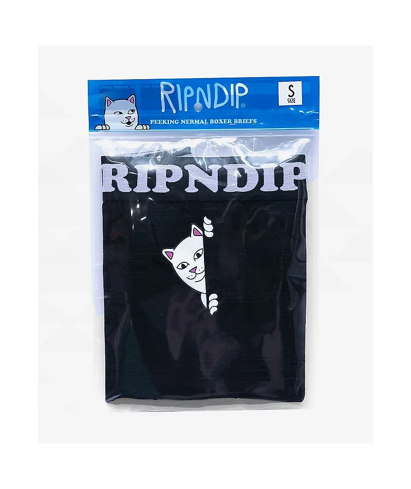 RIPNDIP Peeking Nermal Black Boxer Briefs