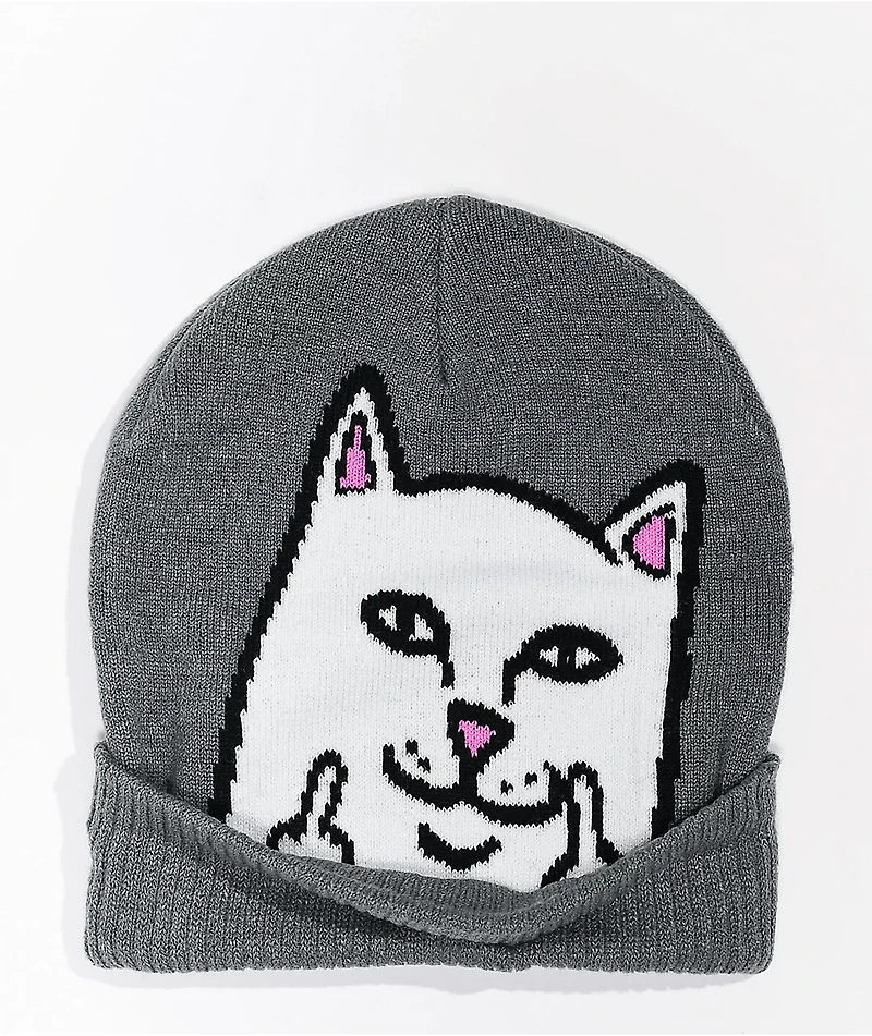 RIPNDIP Peeking Nermal Grey Beanie