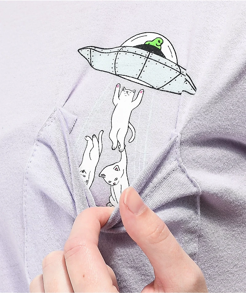 RIPNDIP Probe Pocket Purple Boyfriend Fit T-Shirt