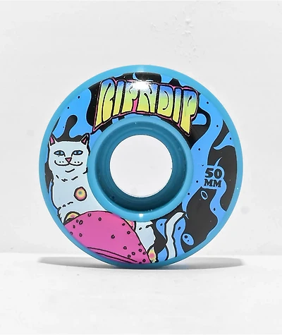 RIPNDIP Psychedelic 52mm Blue Skateboard Wheels