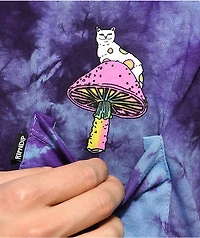 RIPNDIP Psychedelic Purple Acid Wash Pocket T-Shirt