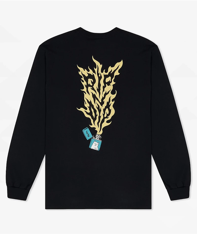 RIPNDIP RIPNLIT Black Long Sleeve T-Shirt