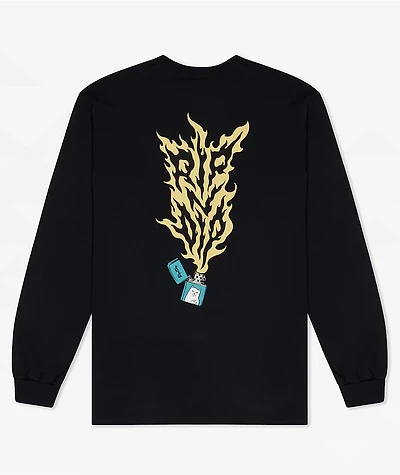 RIPNDIP RIPNLIT Black Long Sleeve T-Shirt