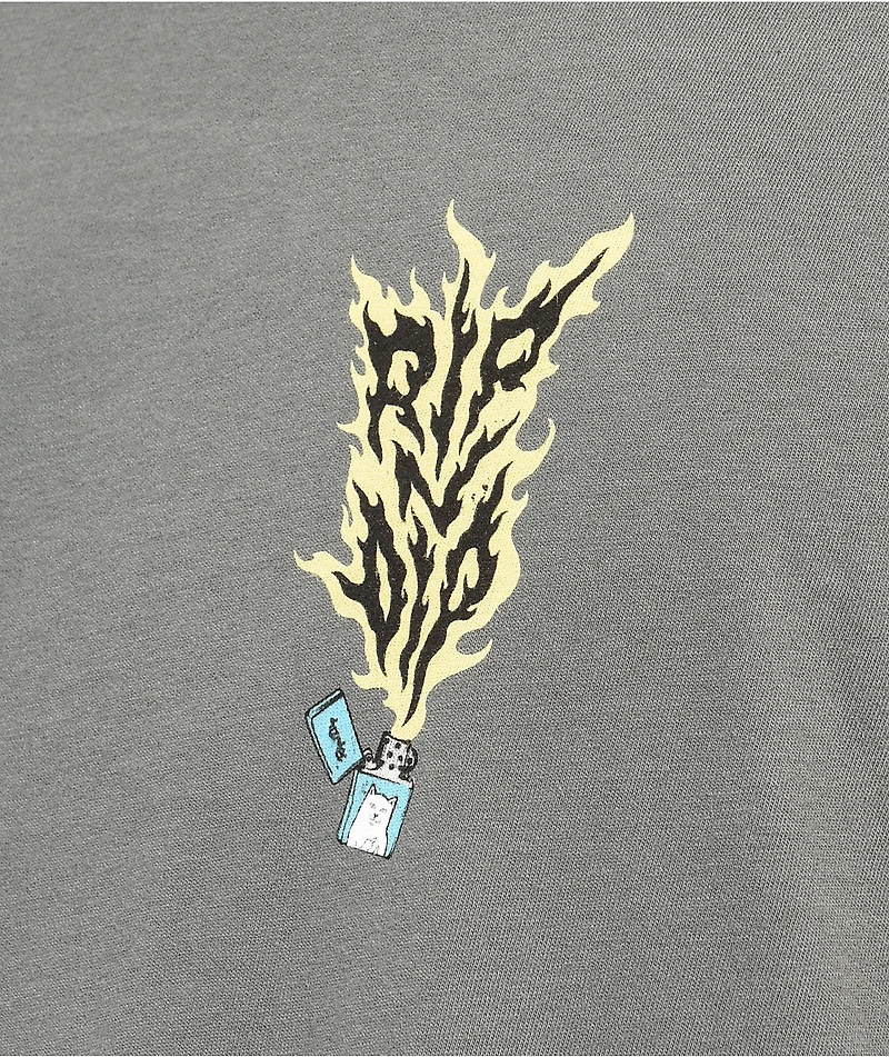 RIPNDIP RIPNLIT Charcoal T-Shirt