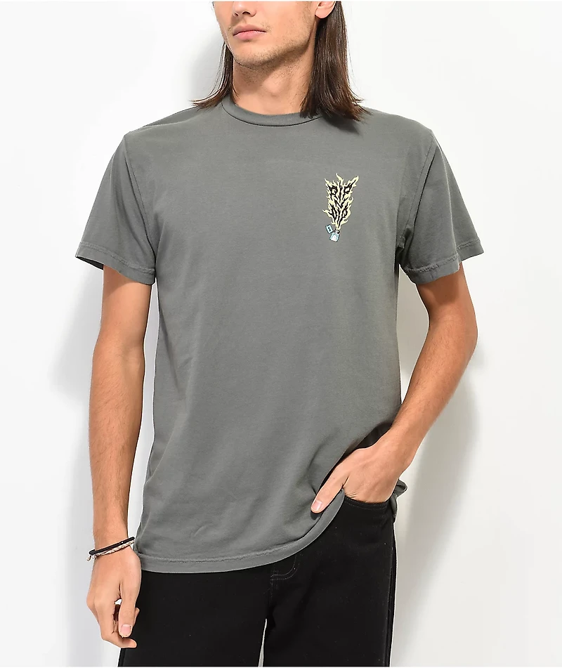 RIPNDIP RIPNLIT Charcoal T-Shirt