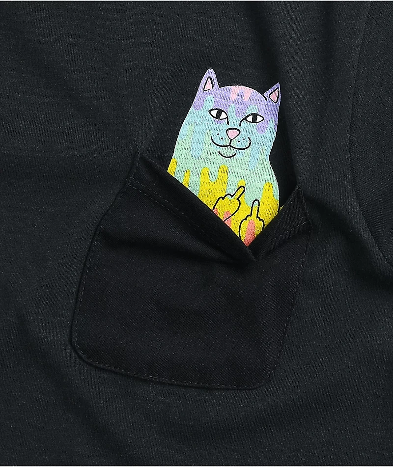 RIPNDIP Rainbow Nerm Black T-Shirt
